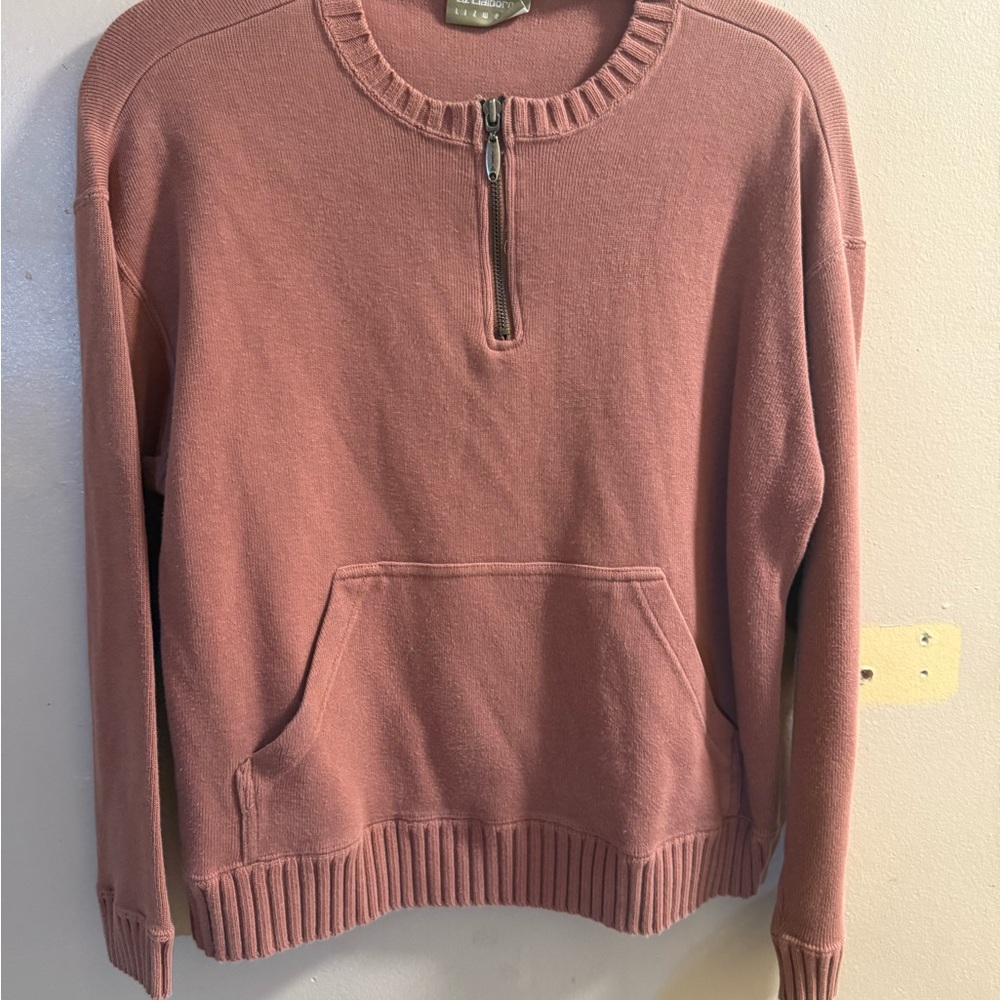 Liz Claiborne Women's Rose Half-Zip Sweater